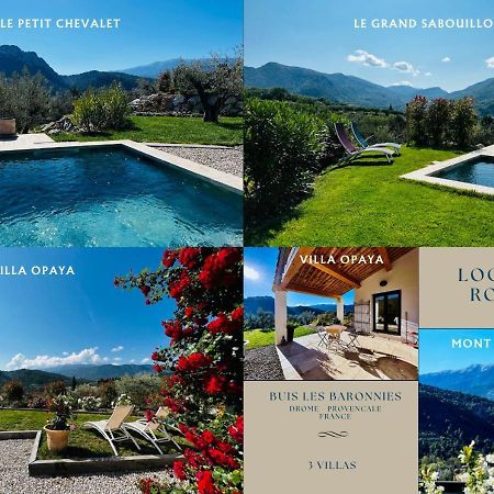 Logis Des Roches - 3 Villas Vue Exceptionnelle - Le Petit Chevalet, Le Grand Sabouillon & La Villa Opaya Buis-les-Baronnies Exterior foto