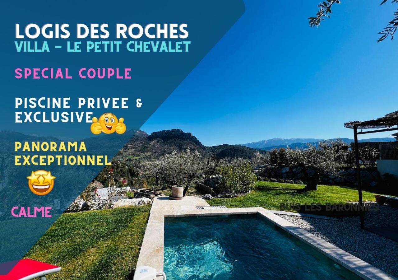 Logis Des Roches - 3 Villas Vue Exceptionnelle - Le Petit Chevalet, Le Grand Sabouillon & La Villa Opaya Buis-les-Baronnies Exterior foto